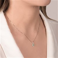 Collana Mirco Visconti Donna in Oro bianco Smeraldo 0.30 Ct Z684/A5S - Z684/A5S